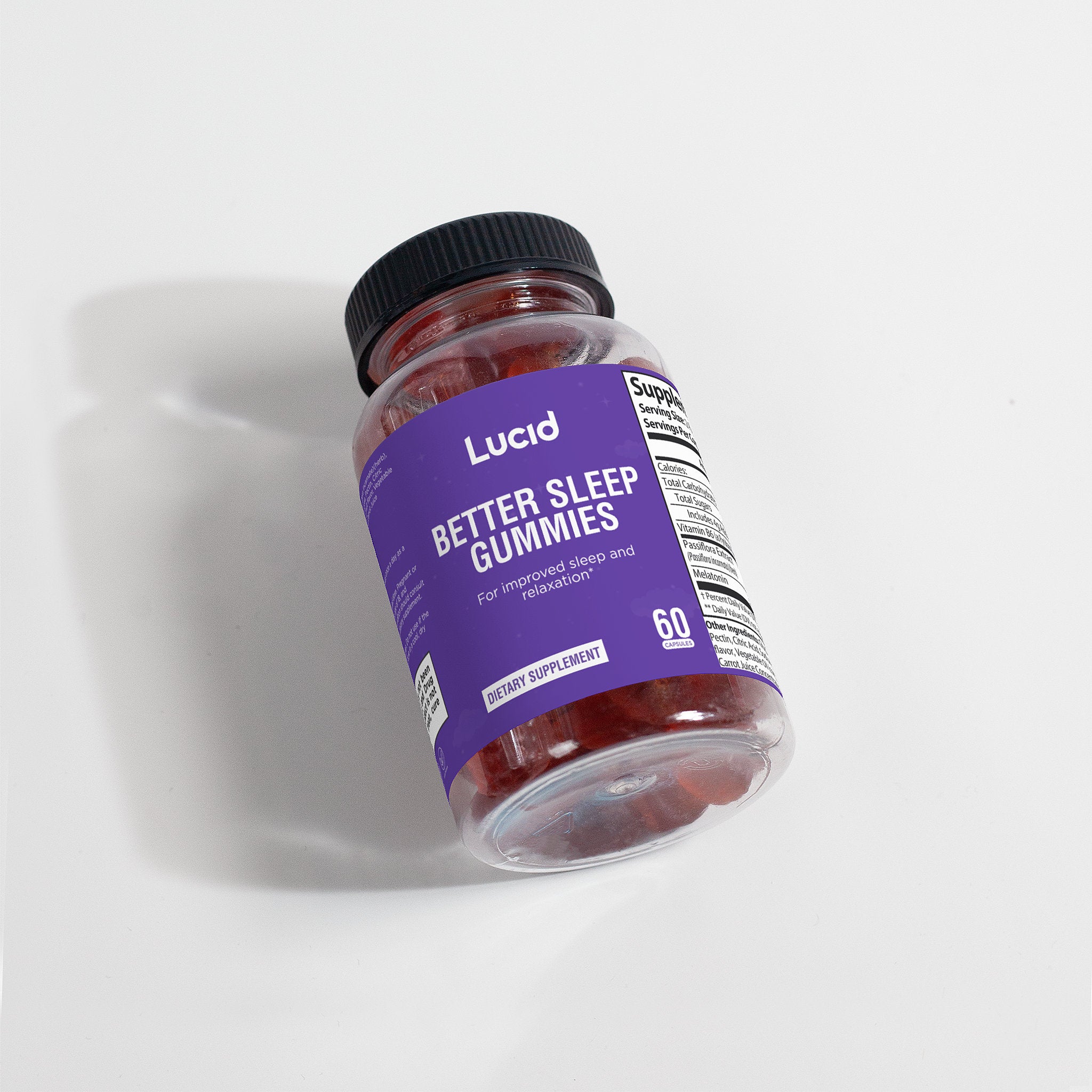 Lucid Vegan Sleep Well Gummies for Better Sleep - 60ct