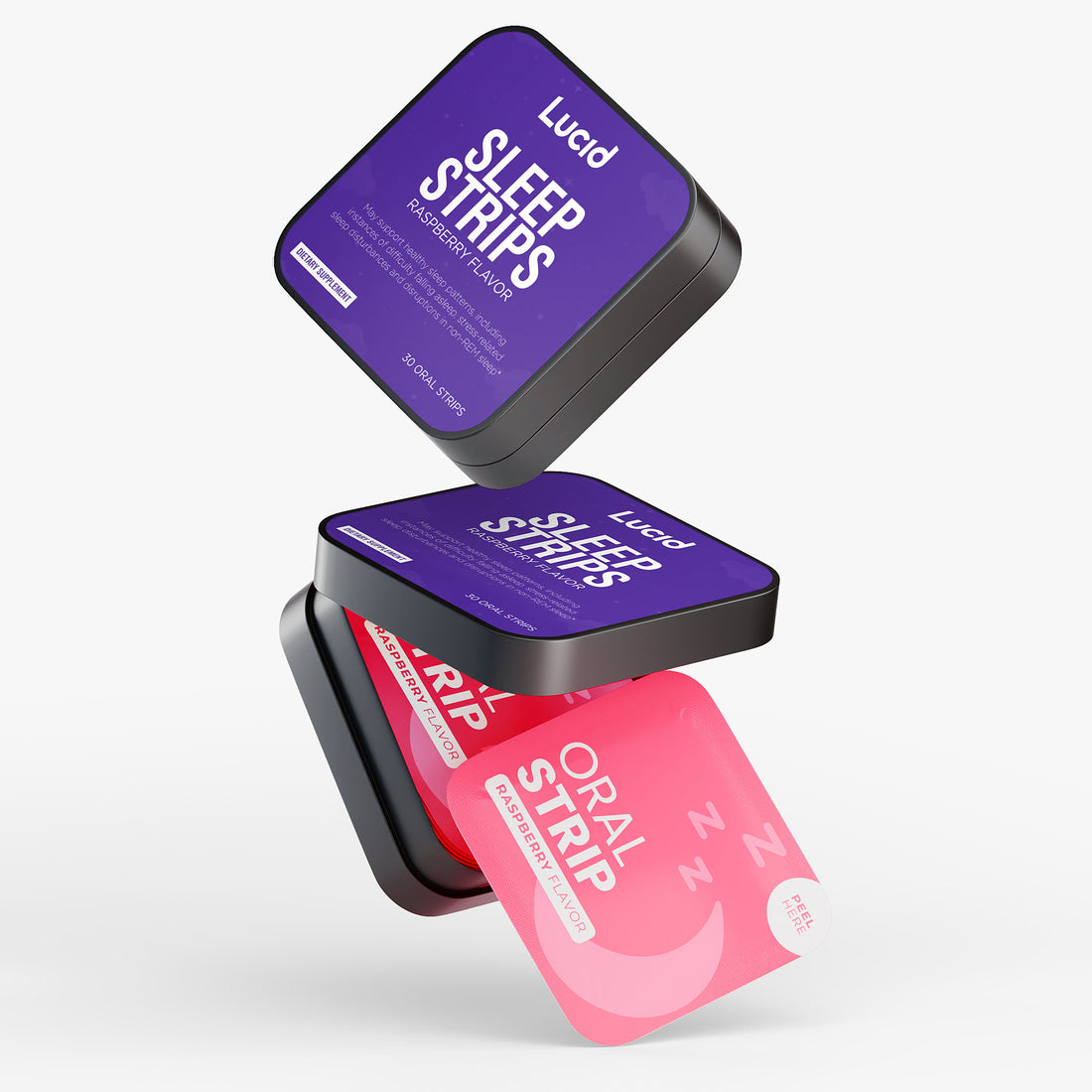 Lucid Vegan Sleep Strips for Better Sleep - 30ct