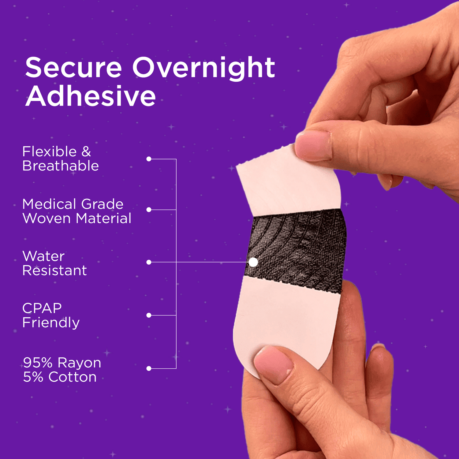 Lucid Mouth Tape for Sleeping, Sleep Tape for Sleeping and Snoring, Rest & Recovery - Strong & Gentle Hypoallergenic Adhesive - 30 Nights Supply