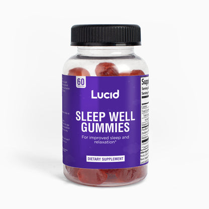 Lucid Vegan Sleep Well Gummies for Better Sleep - 60ct