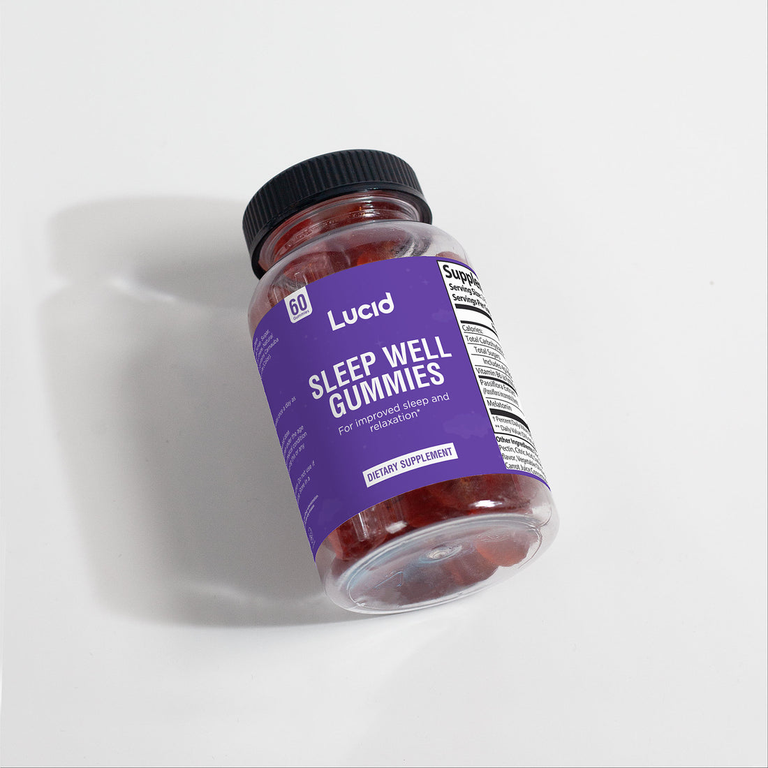 Lucid Vegan Sleep Well Gummies for Better Sleep - 60ct