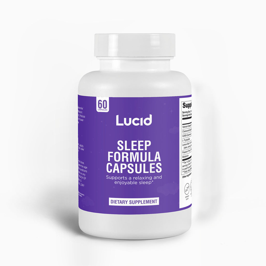 Lucid Sleep Formula Capsules for Better Sleep (Non-GMO) - 60ct