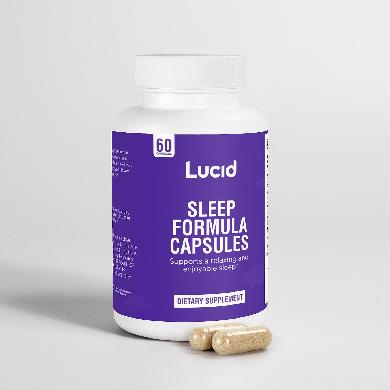 Lucid Sleep Formula Capsules for Better Sleep (Non-GMO) - 60ct