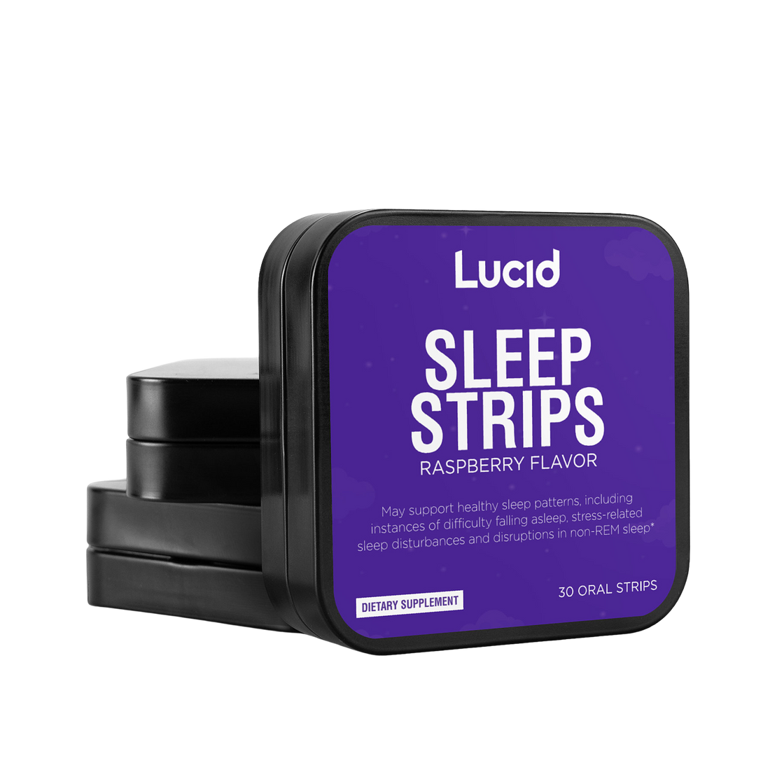 Lucid Vegan Sleep Strips for Better Sleep - 30ct