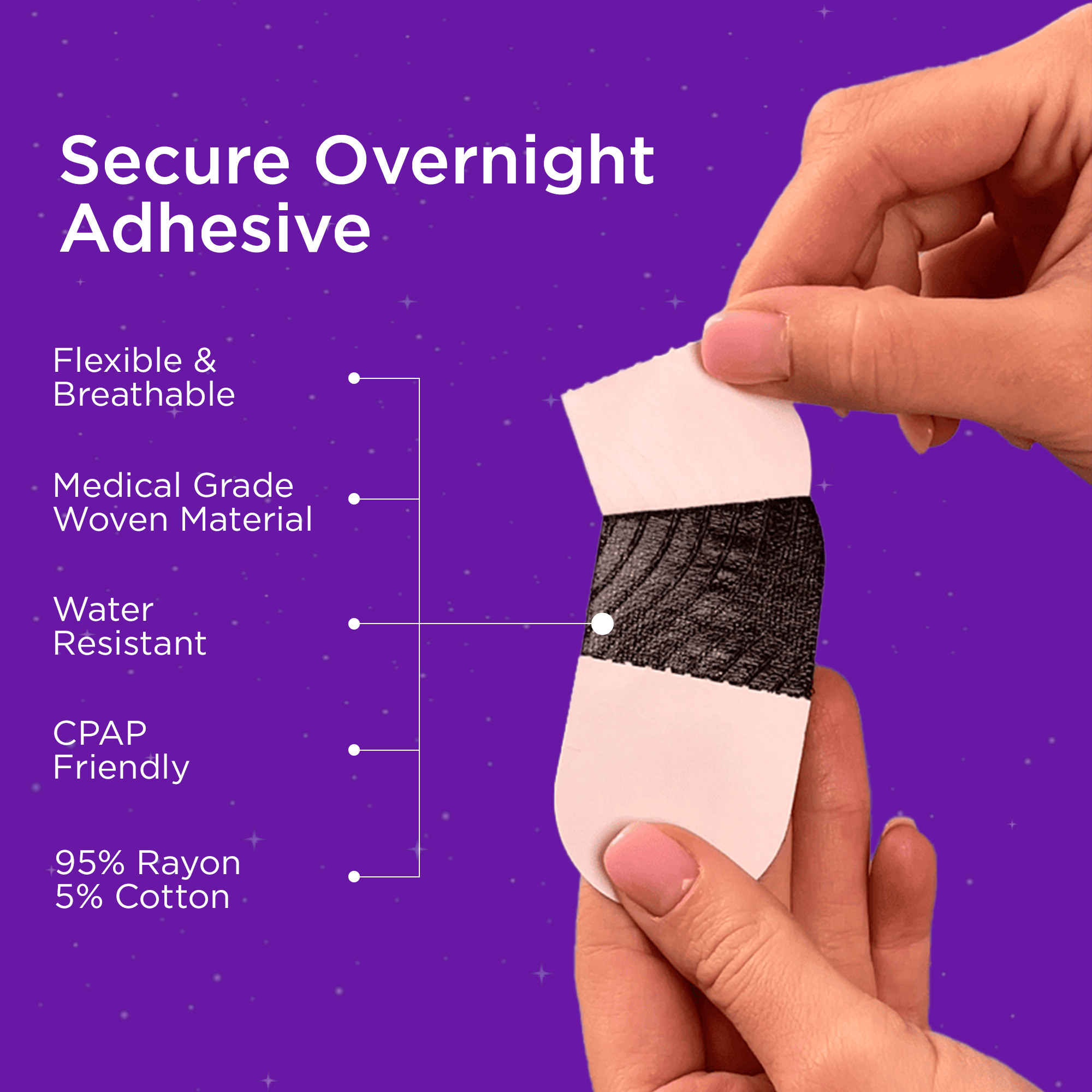 Lucid Mouth Tape for Sleeping, Sleep Tape for Sleeping and Snoring, Rest &amp; Recovery - Strong &amp; Gentle Hypoallergenic Adhesive - 30 Night Free Trial